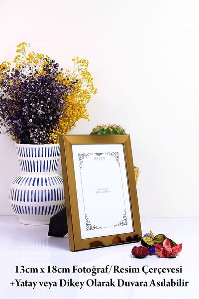 Raven 13cm X 18cm Picture, Photo, Document, Poster, Paper Frame with Adjustable Stand and Wall Mounting