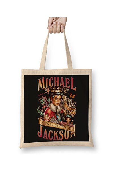 Baskı Dükkanı Muzika Kralj pop muzike Michael Jackson Tkanina Torba Duga Sa r...