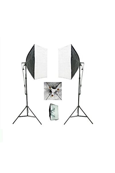 Genel Markalar 3 Duylu Softbox + 2 M Işık Ayağı Lambasız (2 Adet)