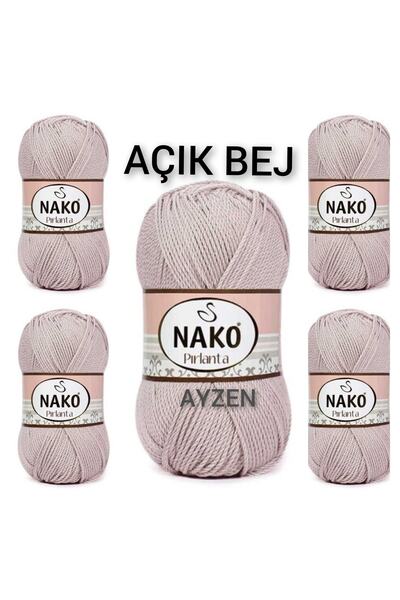 NAKO Pırlanta Orgu Ipi 5li Paket ( 100gr X 5 Adet)