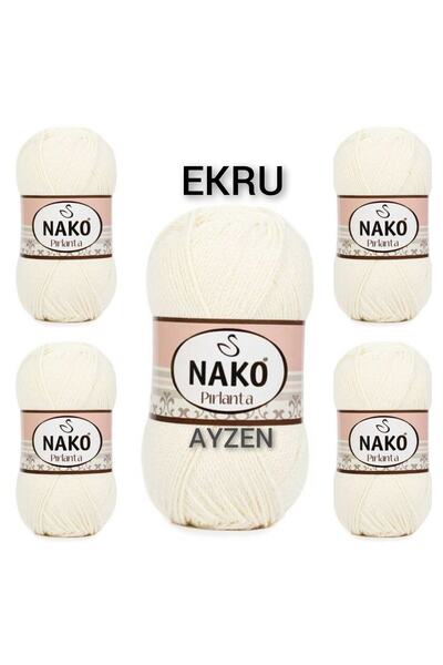 NAKO Pırlanta Orgu Ipi 5li Paket ( 100gr X 5 Adet)
