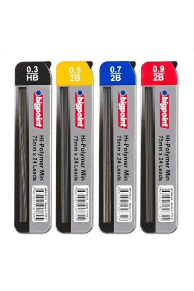 Bigpoint Pen Tip 0.3 - 0.5 - 0.7 - 0.9 Set of 4