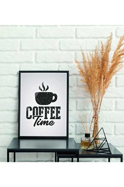 Teknograf Coffee Time Yazılı Çerçeve Görünümlü Mdf Tablo