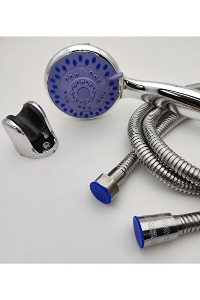 Berev 3 Fonksiyonlu Mafsallı Duş Seti Duş Başlığı Spiral Hortum Mafsal