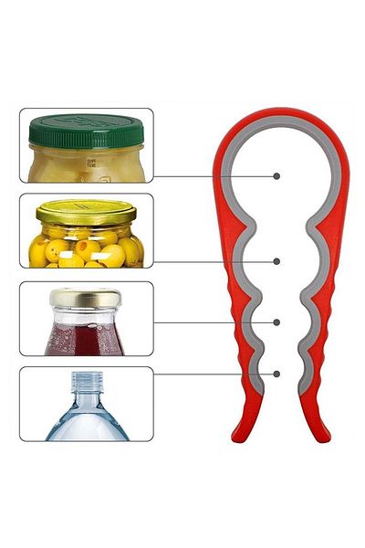Şahane Pazar Silicone Can Jar Opener with 4 Different Options Fma07166