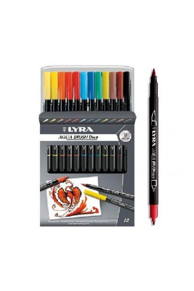 LYRA 6521120 Aqua Brush Duo 12 Colors Double Ended Pen