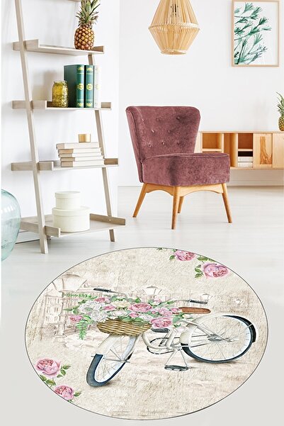 on the clouds Bisiklet Desenli Dijital Baskı Yıkanabilir Kaymaz Taban Modern ...