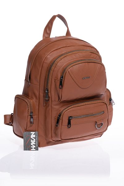 By Hakan Γυναικεία τσάντα πλάτης Mega-505 Washed Leather Καφέ
