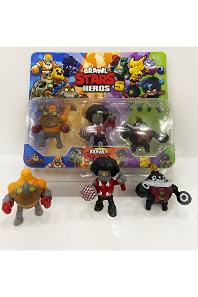 Kardelen Brawl Star 3'lü Figür Seti Oyuncakları