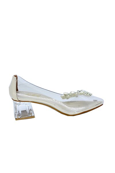 TRENDYSHOES Trendyshose 03744 Pantofi damă Toc 5 Cm Piatra Transparenta