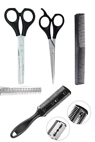 Genel Markalar Kauför Makas Seti Kuaför Ara Makası + Bıyık Burun Favori Makas...