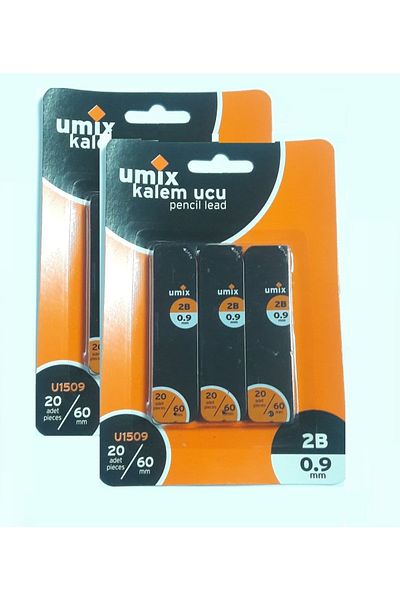 Umix قلم رصاص 0.9 مجموعة من 3 قطع 2 عبوة
