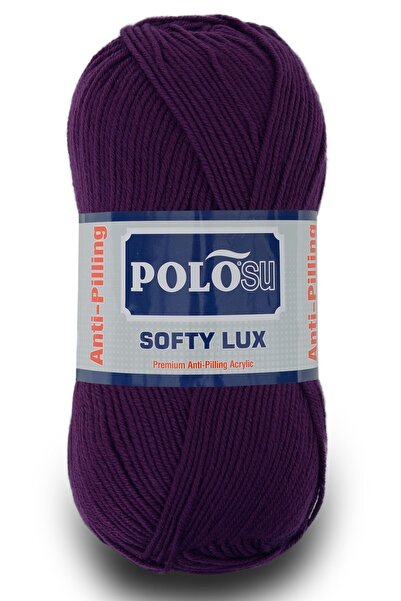 Polosu Softy Lux - Premium Anti-pilling Örgü Ipliği - 429 - Koyu Mor