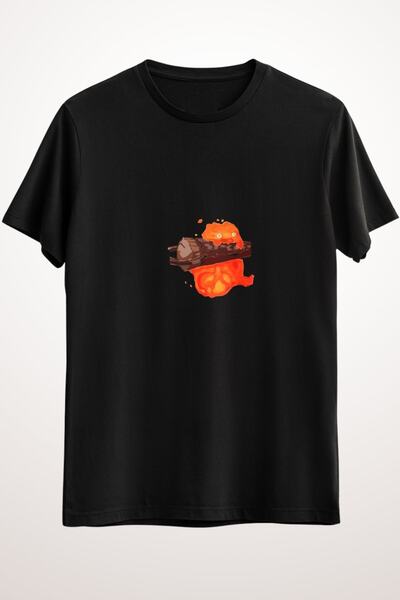 GreenMint Erkek Siyah Studio Ghibli, Howl's Moving Castle. Calcifer. - Ds1682