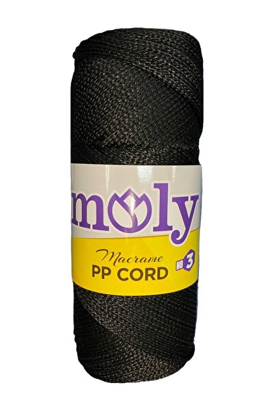 Moly Pp Cord Polyester Makrome Ip No:3 100gr |270| |siyah|