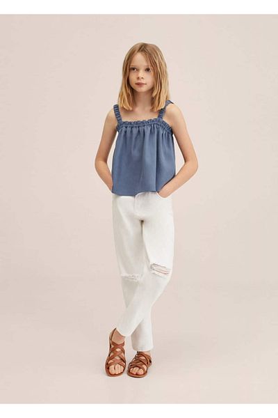 MANGO Kids Tricou Albastru Pentru Copii