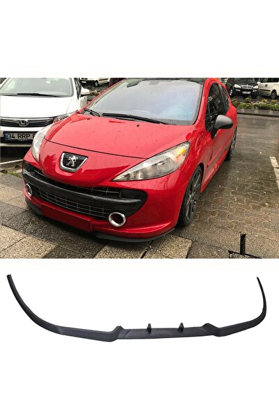 Genel Markalar Peugeot 207 Ön Lip Cupra R Lip Mat Siyah Ön Tampon Lip