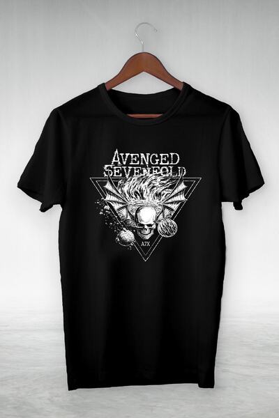 Rock Siyah Erkek Avenged Sevenfold Galahop Tasarım Tshirt