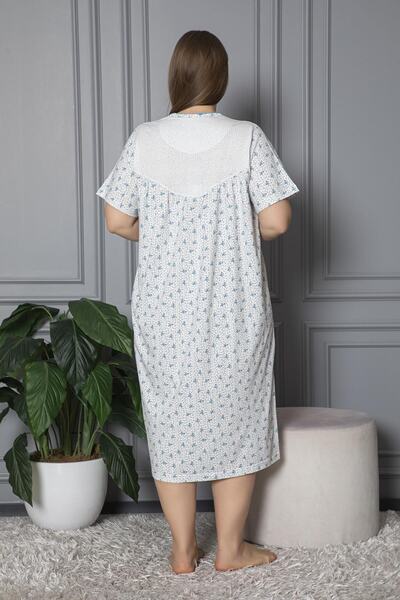SEBOTEKS Cămașă de noapte pentru mamă cu mânecă scurtă din bumbac pieptănat 100% bumbac 160