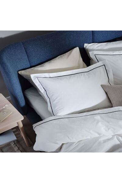 IKEA Sılvertıstel Tek Kişilik Nevresim Takımı, Beyaz-koyu Gri