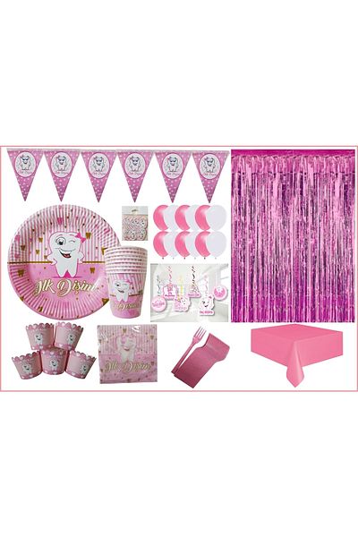 Ekin Süs My First Tooth Set for Girl - 8 Pieces (Tooth Wheat and My Tooth Came Out)