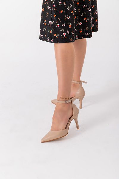La Limar Pantofi cu toc pentru femei Limar Nude Skin Stiletto cu vârf ascuțit
