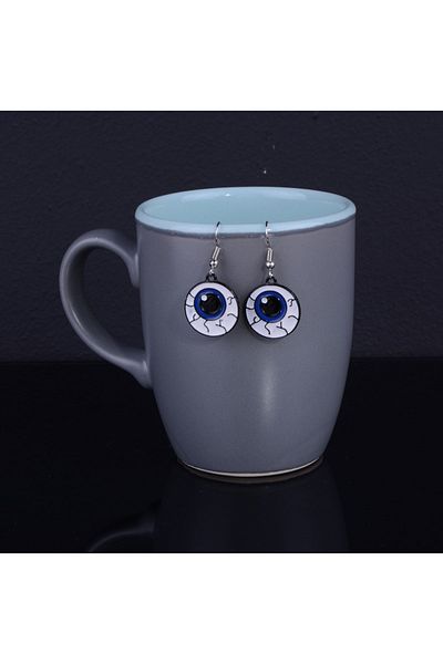 Tedz Collection Women's Eye Earrings