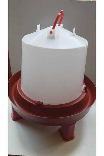 TEKPLAST Chicken Drinker 8 Lt with Foot (For Men's Bowl, Quail and Other Winged Animals)