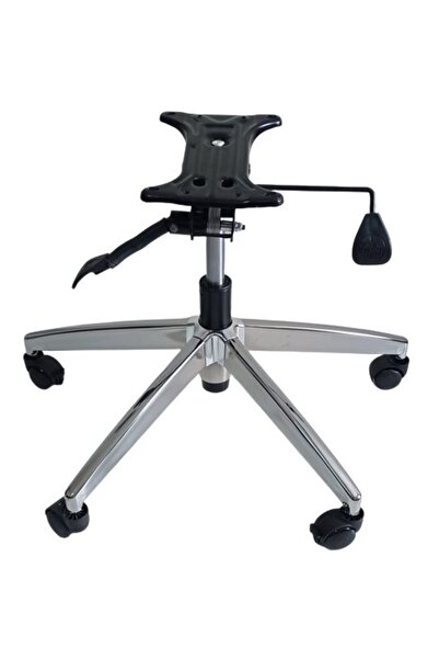 KamusalMarket Makam Koltuğu Ayağı Çap 70 Cm Çift Kol Mekanizma Krom Pistonlu ...