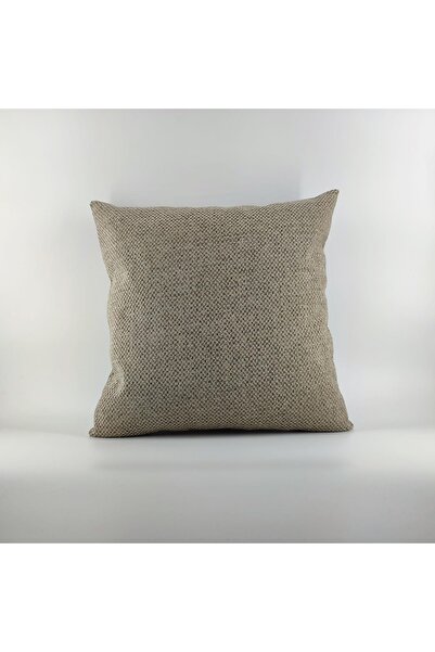 Tedz Collection غطاء وسادة من الشنيل المحبوك باللون الكريمي