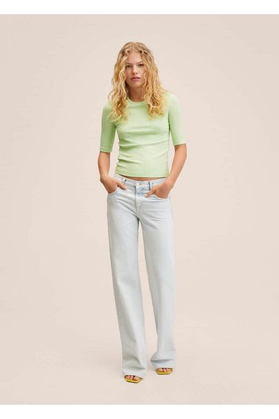 MANGO Woman Tricou țesut