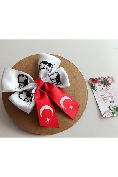 MİNELLASTORE Cataramă cu clemă imprimată Atatürk și steagul turcesc – Cataramă