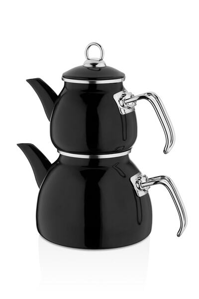 Genel Markalar Art Cook Emaye Siyah Çaydanlık, şık ve dayanıklı mutfak gereci