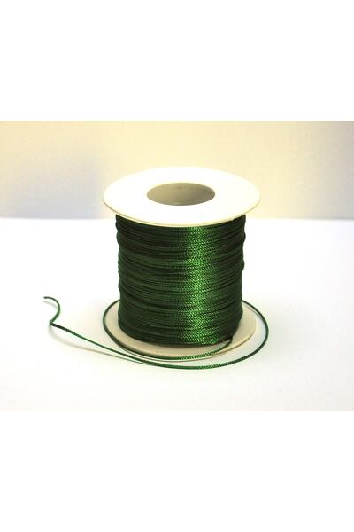 Bi hızlı Makrome Örgülü Bileklik Ipi 0.8 Mm ( 10 Metre ) Yeşil Renk