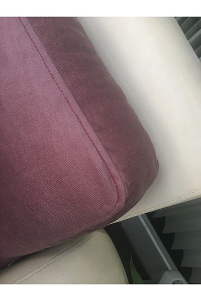 AYPETEKS Μαξιλάρι πλάτης / Μαξιλάρι Throw Dusty Rose 120x45cm Raschel Fabric