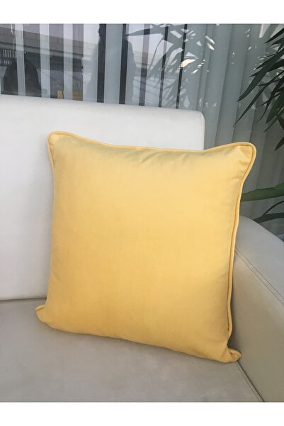 AYPETEKS Kırlent Kılıfı Sarı 60x45cm Raşel Kumaş