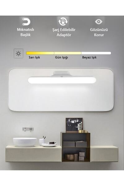 Ucuz Geldi Şarjlı Led Lamba Kablosuz Micro Usb Mıknatıslı Led Işık 3 Farklı I...