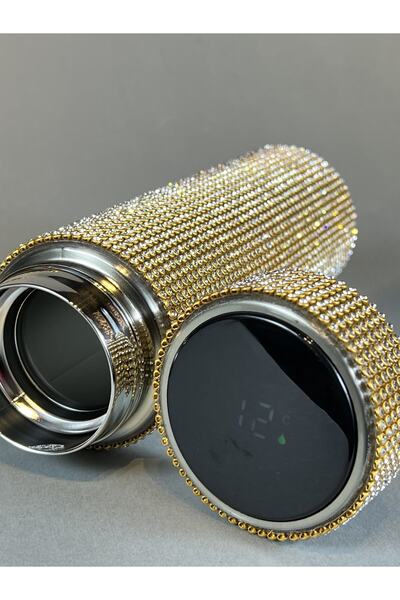 TASARIM ARABAM ATİKE ELİF AKIN ترمس مؤطر من الحجر الذهبي