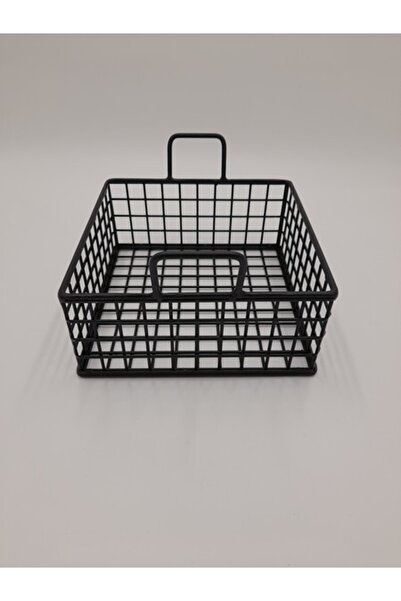 GO DEKOR Multi-Purpose Compact Metal Square Cute Fruit And Bread Basket