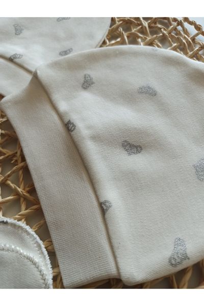 Sevilla Baby Combed Cotton Hat Gloves Set of 3