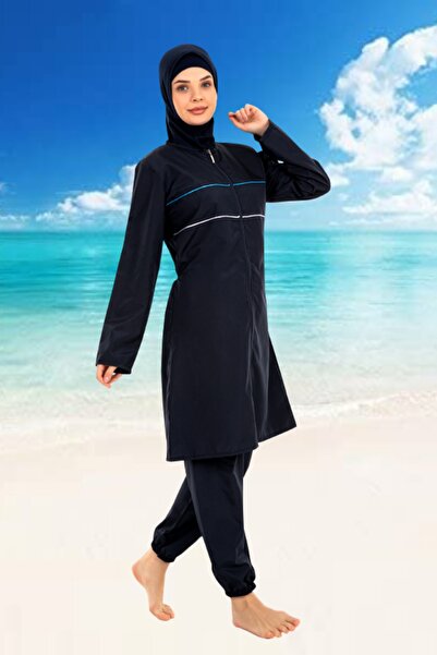 Good Miss Tesettür Haşema hijab Swimsuit/1520-1 Lacivert