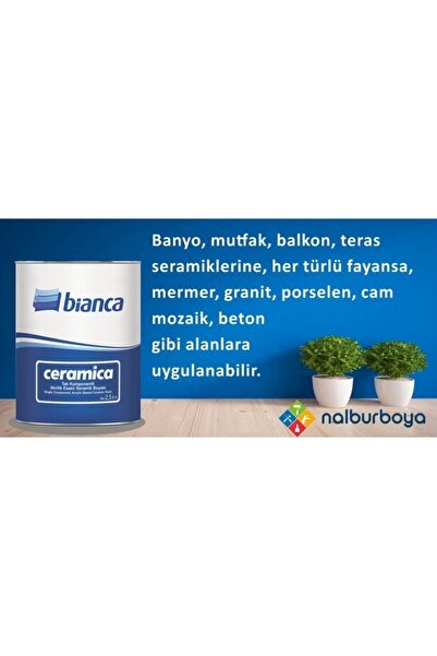Bianca Fayans Boyası Kullanıma Hazır Ceramica 2,5lt (3,5kg)