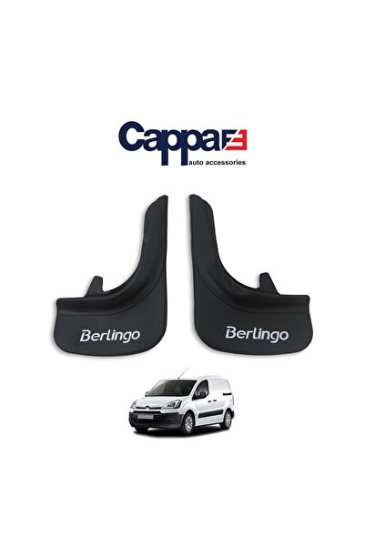Cappafe Citroen Berlingo Paçalık Tozluk Çamurluk Seti 2 Parça Berlingo Yazılı Mat Siyah Tüm Modellere Uyumlu