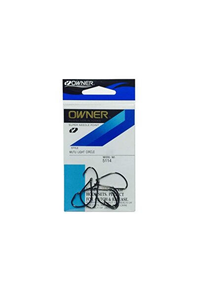 Owner 5114 Mutu Light Circle Black Chrome Olta Iğnesi No:2/0