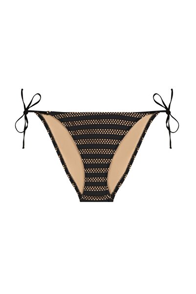 AQUELLA Üçgen Siyah File Bikini Takım