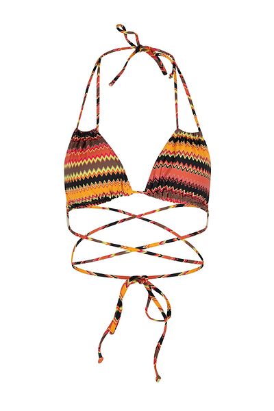 AQUELLA Triangle Tied Bikini Set