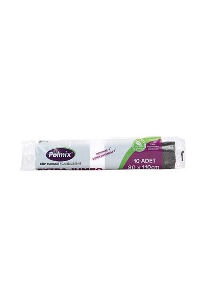 Polmix Garbage Bag Ext Jumbo 80*110 10pcs 300gr P110
