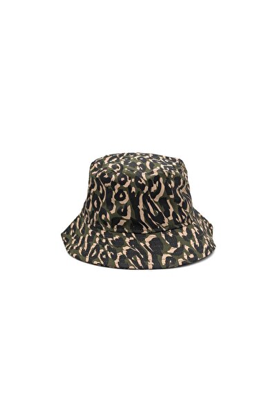 NEW ERA 60222539 Patterned Tapered Bucket Yeşil S