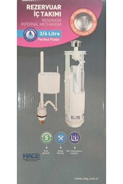 NKP 3/6 Litre Çift Kademeli Klozet Rezervuar Iç Takım