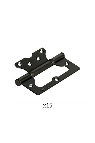ARON Sofuğolu 10cm Non-Directional Butterfly Door Hinge 2mm Black 15 Pieces